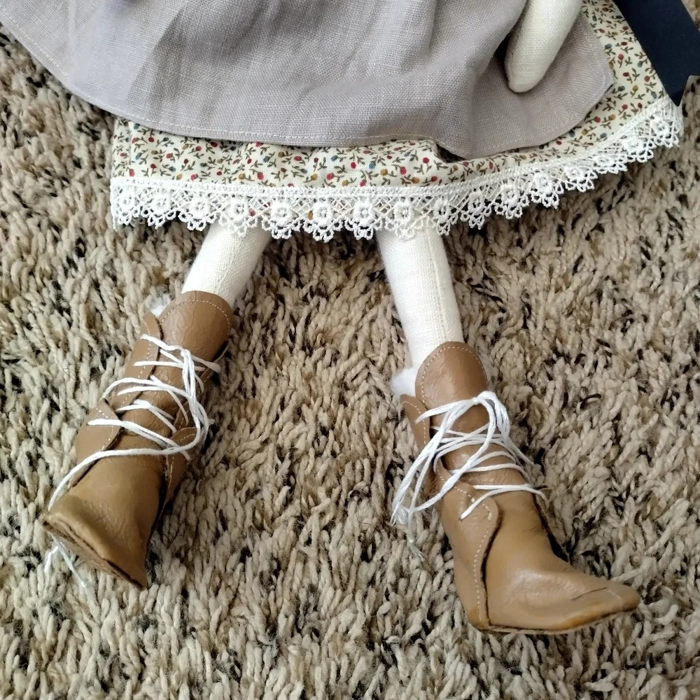 heirloom Rag Doll bianca maria Apron Dress handmade dolls